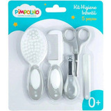 Kit Higiene Infantil 5 Peças Cinza Pimpolho