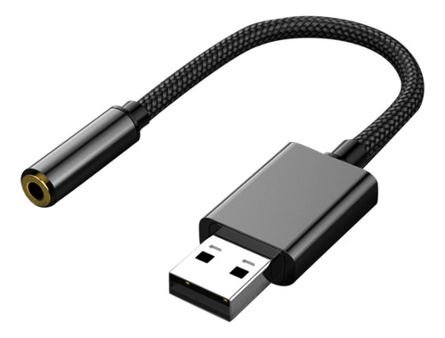 Adaptador De Moda De Audio Usb A 3.5 Mm Usb A Audio Auxiliar