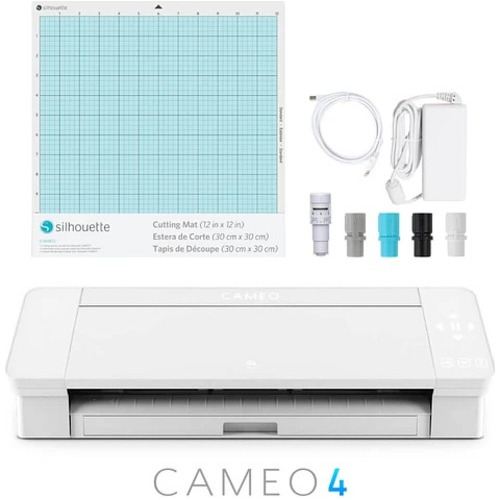 Plotter De Corte Silhouette Cameo 4 Blanco 12x12 Bluetooth