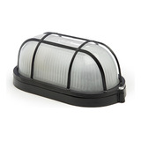 Lum. Sup. Tipo Tortuga Oval 60w Negra Sica Color Negro