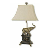 Lampara De Mesa Elefante Ore International 8203, Oro Antigu