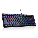 Teclado Mecánico Tkl Led Rgb 80% - Interruptores Rojos