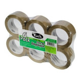 Paquete De Cinta Canela Tuck 48 Mm X 150 M (6 Rollos)