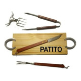 Tabla Asado Picar Madera Parrilla Personalizada Logo Kit 