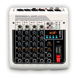 Mixer Ross Mx400 4 Canales Bluetooth Reproductor Usb