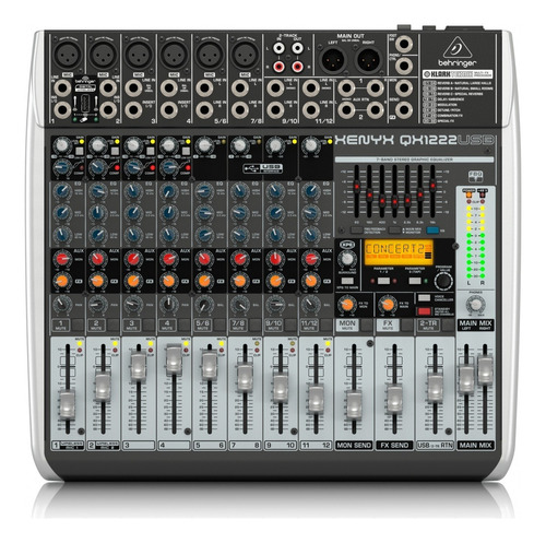 Behringer Xenyx Qx1222usb Behringer Analógica 16 Entradas 