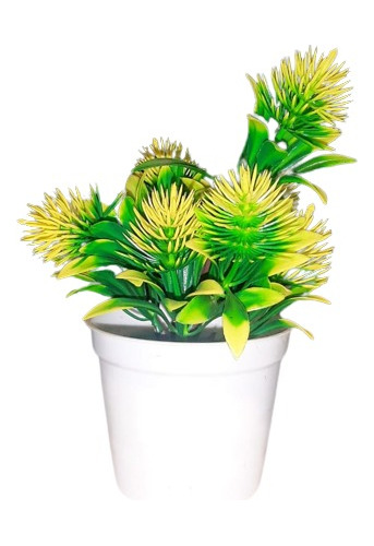 Vaso De Plástico Decorativo Estante Escritorio 10cm Planta