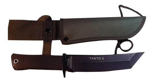 Cuchillo Tanto 2 Yarara Acero Sae 6150 Funda Verde Militar