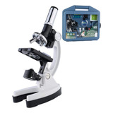 Set Microscopio 1200x + Kit Accesorios - Maletín