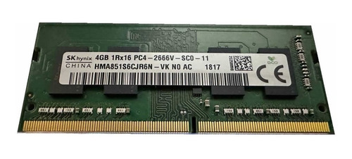 Memoria Ram  4gb 1 Sk Hynix Hma851s6cjr6n-vk