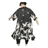 Kimono Japonês Para Homens Yukata Outwear Roupão De Banho Vi