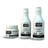 Kit Matizador Hair Brasil Shampoo + Condicionador + Máscara 
