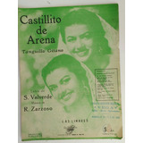 Partitura Antigua Castillito De Arena Valverde Zarzoso 1958
