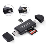 Kit Adaptador Usb C 3 En 1 Lector De Memoria Sd Otg