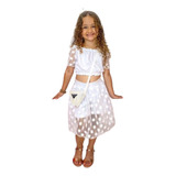 Conjunto Blogueirinha Roupa De Natal Infantil Festas Luxo 