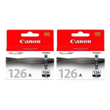 Cartucho Canon Pack Cli 126bk X 2 Unidad Pixma Ip4810 4910 