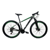 Bicicleta Aro 29 Gts Pro M5 - 27 Velocidades Cor Grafite/verde Tamanho Do Quadro 19