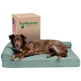 Furhaven - Cama Pinsonic Acolchada Para Perros, Con Estampad