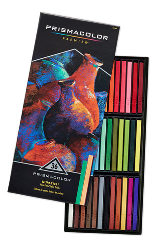 Prismacolor Premier Nupastel Firm Pastel Color Sticks, 36