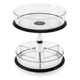 Organizador De Mesa Giratoria Lazy Susan De 2 Niveles, Esta.