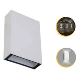 Arandela Luminaria 2 Fachos Led Mini Externa Led 4w Quente Cor Branco - Bco Frio 110v/220v