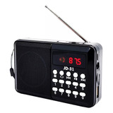 Rádio Fm Portátil Digital Com Bluetooth Alta Qualidade Jd31