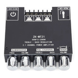 Amplificador De Áudio 2x50w+100w 2.1 Canal Sub Bluetooth 5.0