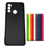 Case Capa Capinha Silicone Premium Aveludada Para Moto G60