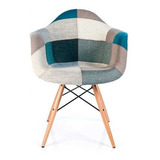 Butaca Eames Patchwork Celeste