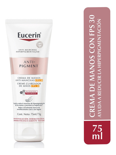 Eucerin Anti-pigment Crema De Manos Anti-manchas Fps30 75ml