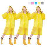 Impermeable Portátil Para Exteriores Para Niños, 3 Unidades