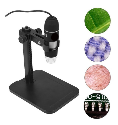 Microscopio Digital Usb 1000x Zoom Óptico Cámara 8 Led Xp !!