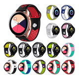 Combo 2 Correas Transpirables Para Galaxy Watch Active 