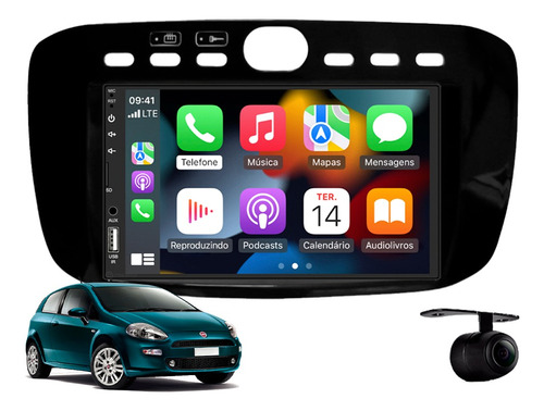 Central Multimidia Android Auto Fiat Punto 2013 2014 2015