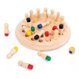 J Match Stick Chess Color Ogo De Memória Wooden Memory