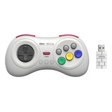 Gamepad 8bitdo M30 2.4g Sem Fio Para Sega Genesis Mini White