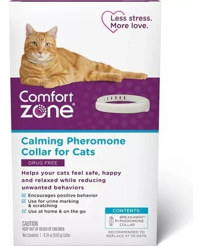 X1 Collar Comfort Zone Calmante Para Gatos Relajante 