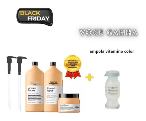 Loreal Professionnel Shampoo E Condicionador + Mascara