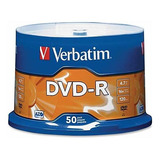 Cds Grabables Verbatim Dvd-r 4.7gb 16x Azo Disco De Soporte 