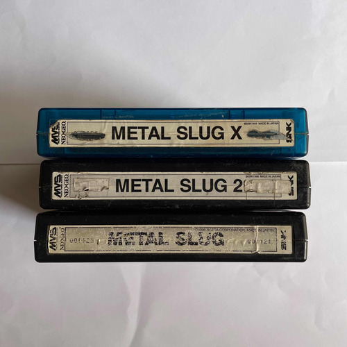 Metal Slug 1, 2 E X Neo Geo Mvs Snk Lote 3 Jogos Originais