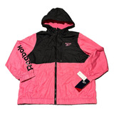 Campera Rompeviento Reebok Con Abrigo Talle L