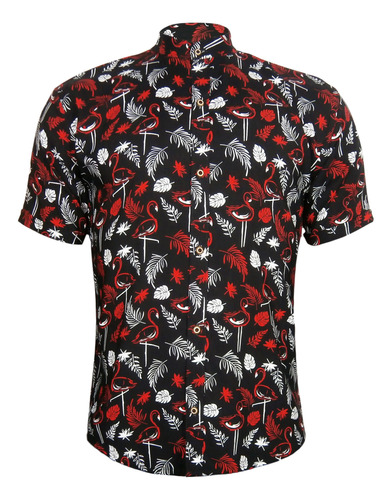 Camisa Hawaiana Moda Casual Estilo Slim Fit Para Hombre