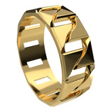 Anillo Cadena En 14k