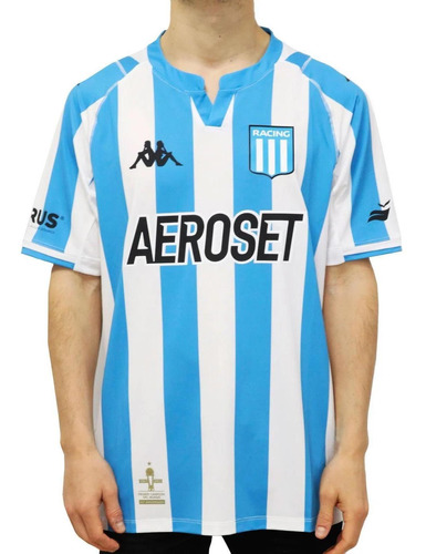 Kappa Camiseta Hombre - Racing Club 2022 Home Kombat Pro