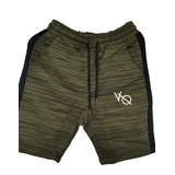 Short, Bermuda, Hombre Gym, Crossfit Fitness Verde Oscuro  