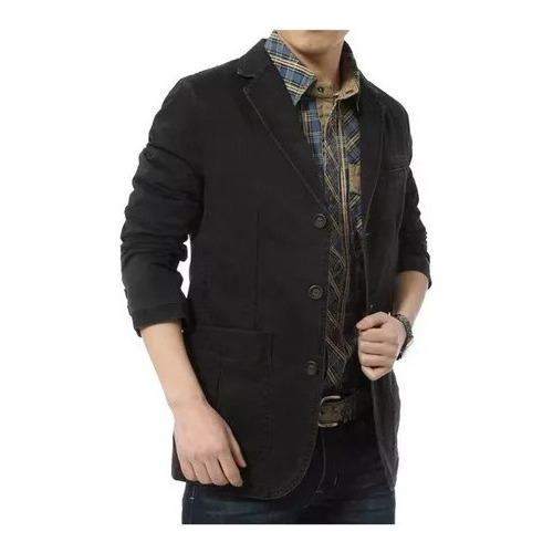 Blazer De Algodón Moderno E Informal Para Hombre