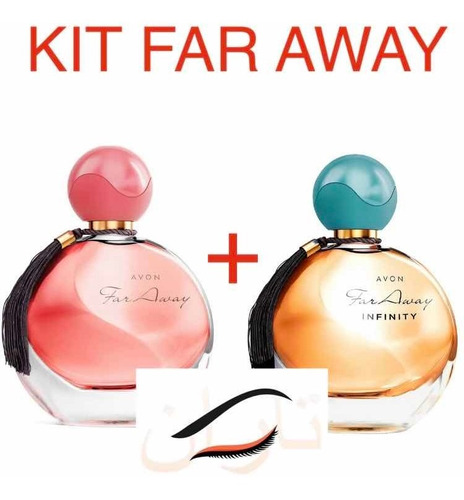 Kit C 2 Perfumes: 1 Far Away  + 1 Infinity 50ml Cada