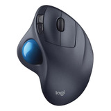 Mouse Inalámbrico Logitech Trackball M570 Azul Y Plateado