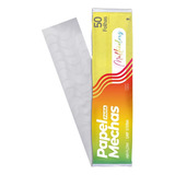  Papel Para Mechas Multicolors Amarelo 11x47cm 50 Folhas