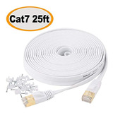Cables De Red, Cable Ethernet Cat7 Plano De Par Trenzado